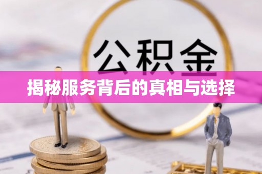 舞阳揭秘服务背后的真相与选择