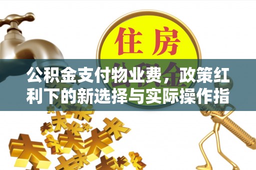 舞阳公积金支付物业费，政策红利下的新选择与实际操作指南