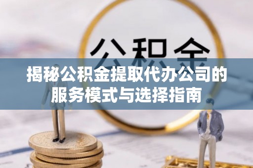 舞阳揭秘公积金提取代办公司的服务模式与选择指南
