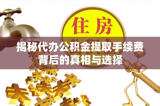 舞阳揭秘代办公积金提取手续费背后的真相与选择