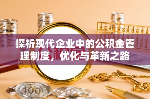舞阳探析现代企业中的公积金管理制度，优化与革新之路