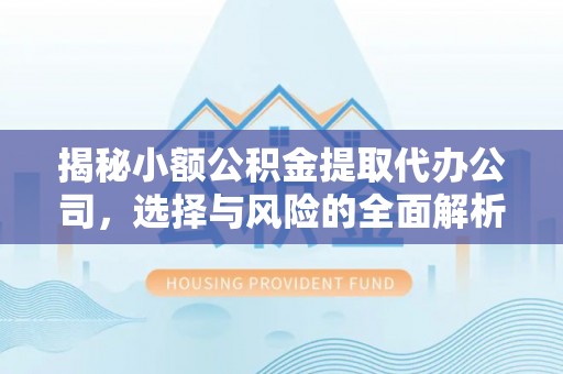 舞阳揭秘小额公积金提取代办公司，选择与风险的全面解析