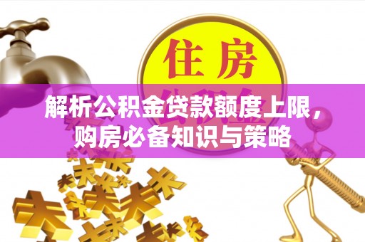 舞阳解析公积金贷款额度上限，购房必备知识与策略