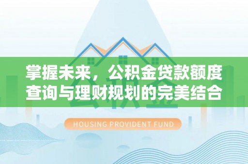 舞阳掌握未来，公积金贷款额度查询与理财规划的完美结合