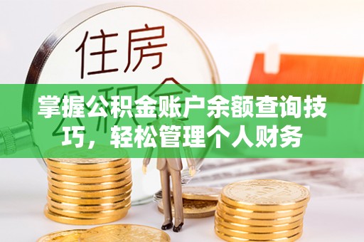 舞阳掌握公积金账户余额查询技巧，轻松管理个人财务
