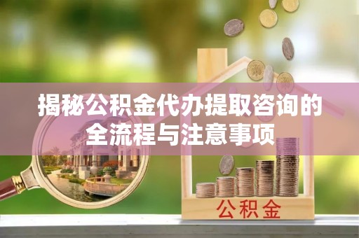 舞阳揭秘公积金代办提取咨询的全流程与注意事项