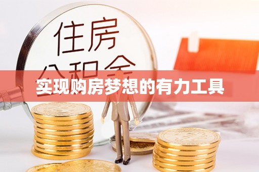 舞阳实现购房梦想的有力工具
