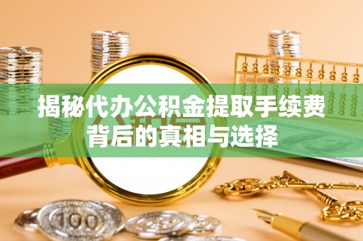 舞阳揭秘代办公积金提取手续费背后的真相与选择