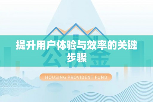 舞阳提升用户体验与效率的关键步骤