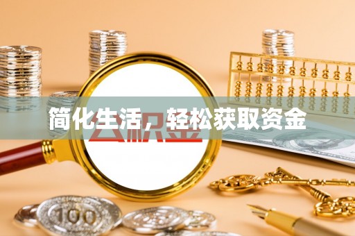 舞阳简化生活，轻松获取资金
