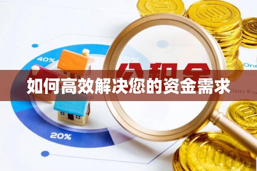舞阳如何高效解决您的资金需求